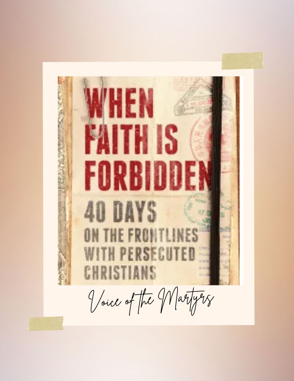 When Faith is Forbidden: 40 Days on the Frontlines with Persecuted Christians